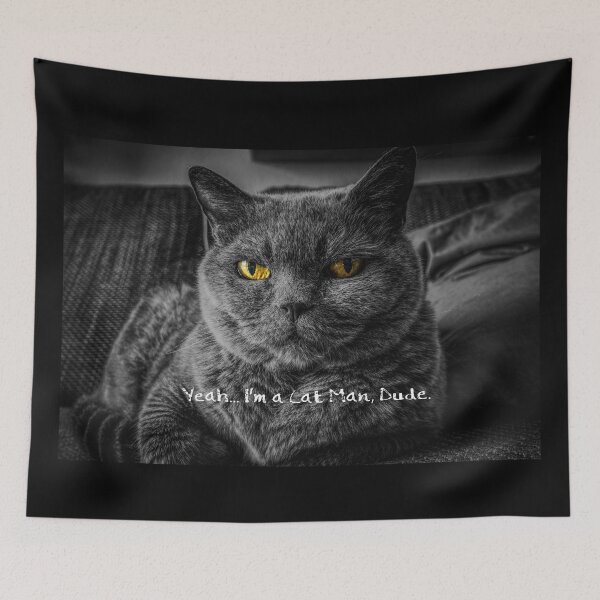 Item preview, Cat Man, Dude! designed and sold by ALifeSavored.