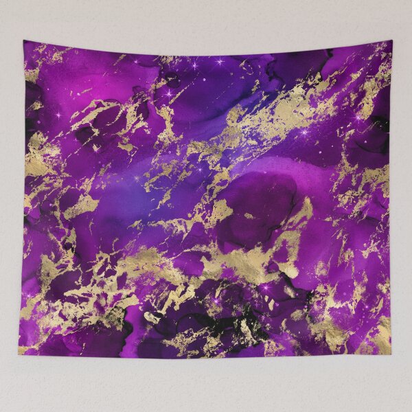 Item preview, Marble Galaxy in Royal Purple and Gold Splash designed and sold by WisdomInspired.