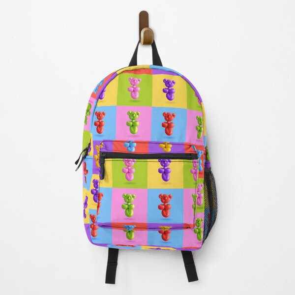 Item preview, Teddy bear party balloon candy color pop art designed and sold by Retro Futurist.