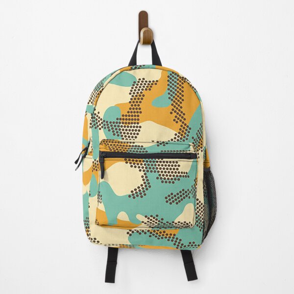 Item preview, Mint & Warm Orange Camouflage  designed and sold by unknownvirtuoso.