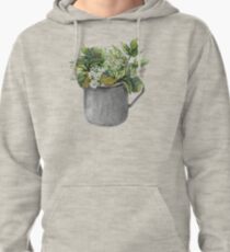 Mug with green forest growth Pullover Hoodie