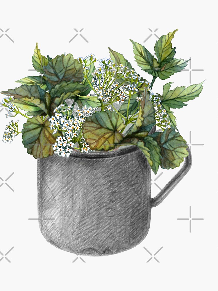 Mug with green forest growth by stasia-ch