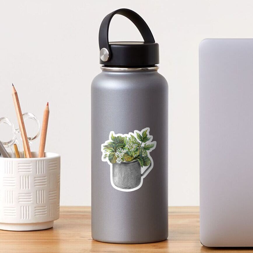 Mug with green forest growth Sticker