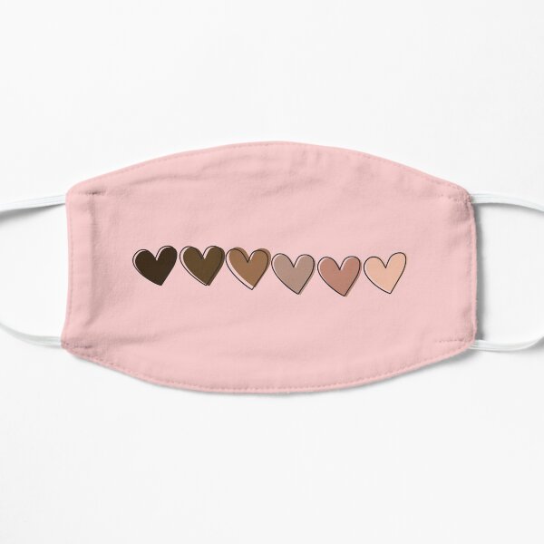 Cute Black&Brown Hearts, Black Owned Mask