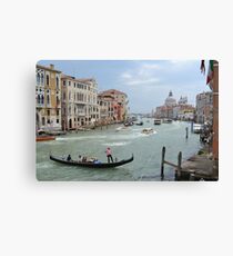 Grand Canal and Gondola Canvas Print