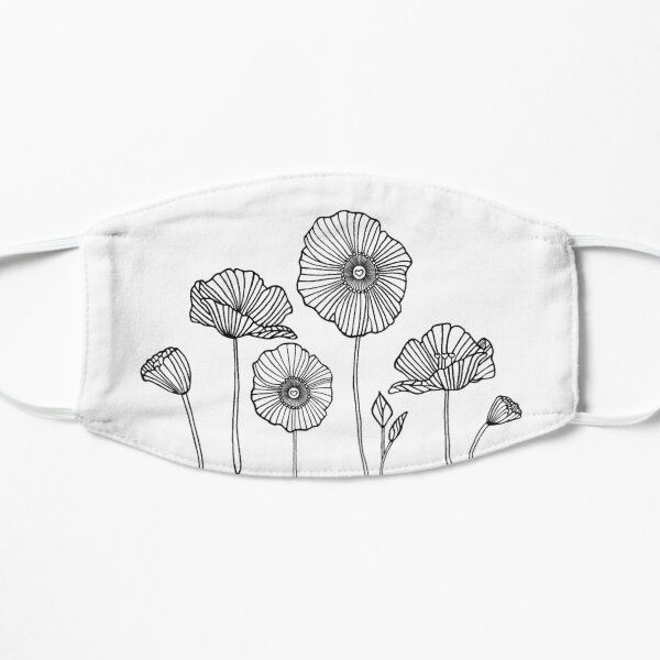 Poppies Flat Mask