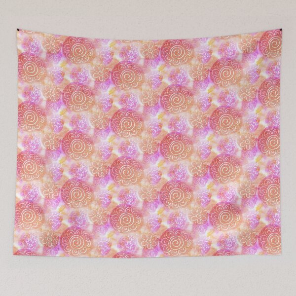 Item preview, Watercolor flowers in pastel colors designed and sold by lamarmarina.