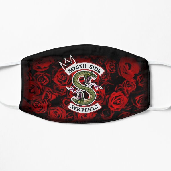 Serpents du côté sud sur un lit de roses Masque sans plis