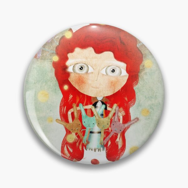 Item preview, Red hair mushroom doll and company designed and sold by rupydetequila.