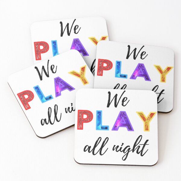 Item preview, Fun Playful Kids Illustration - We Play all Night  designed and sold by VtheArtist.