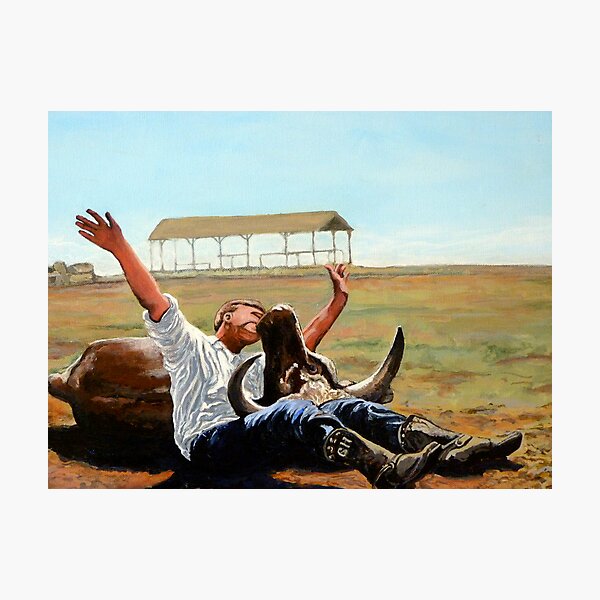 Bucky Get the Bull Photographic Print