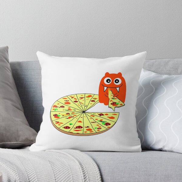 Item preview, Funny monster with pizza designed and sold by spontania.