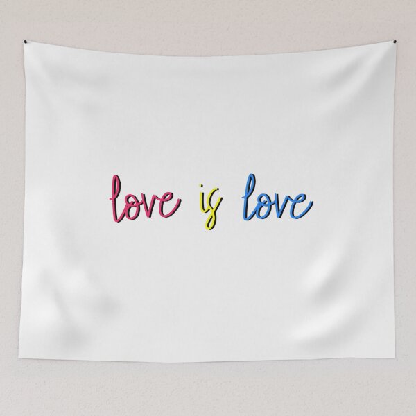 Item preview, “Love is Love” Pansexual Pride Quote designed and sold by WildeandCo.