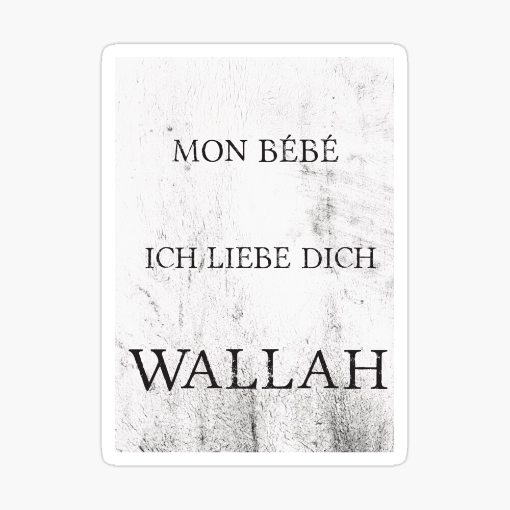 Wallah I Love You France Rap Bebe Poster By Hugo1906 Redbubble