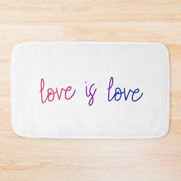 Item preview, “Love is Love” Bisexual Pride Quote designed and sold by WildeandCo.