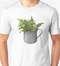 Mug with fern leaves Unisex T-Shirt