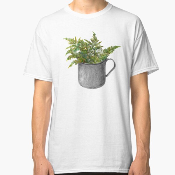 Mug with fern leaves Classic T-Shirt