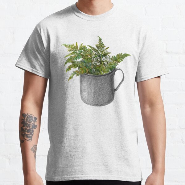 Mug with fern leaves Classic T-Shirt