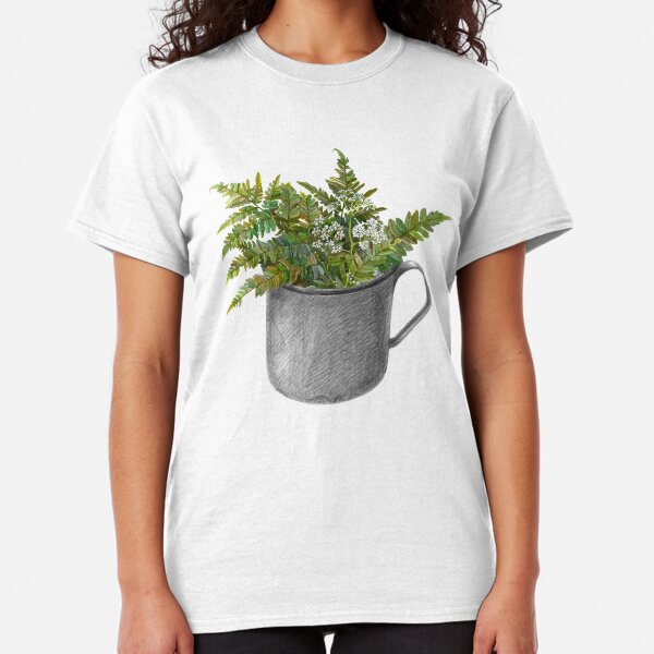 Mug with fern leaves Classic T-Shirt