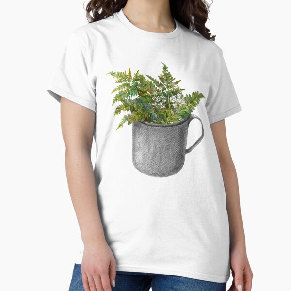 Vista previa del artículo con la obra «Taza con hojas de helecho», diseñado y vendido por stasia-ch.