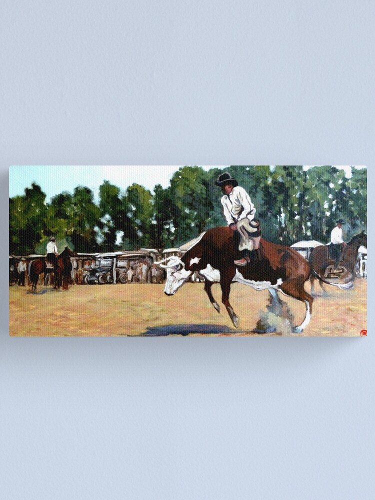 Alternate view of A Whole Lot of Bull Canvas Print