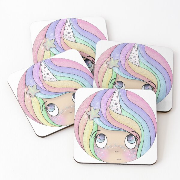Item preview, unicorn head - black background designed and sold by fanny offre.