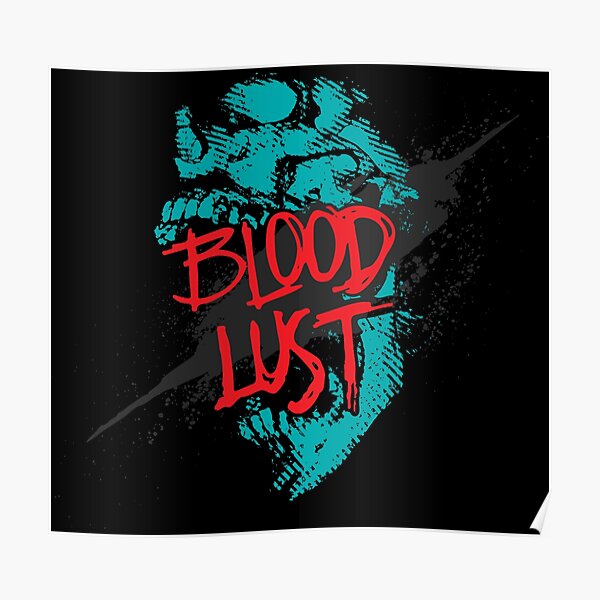 Blood Splatter Skull Posters Redbubble