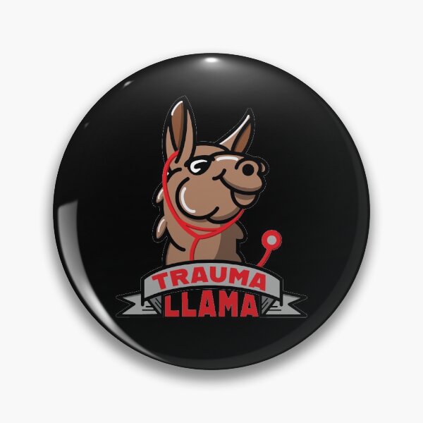 Item preview, Trauma Llama Red Stethoscope Design designed and sold by Designs By David.
