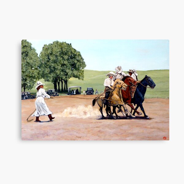 Suzzi Q Whirling the Rope Canvas Print