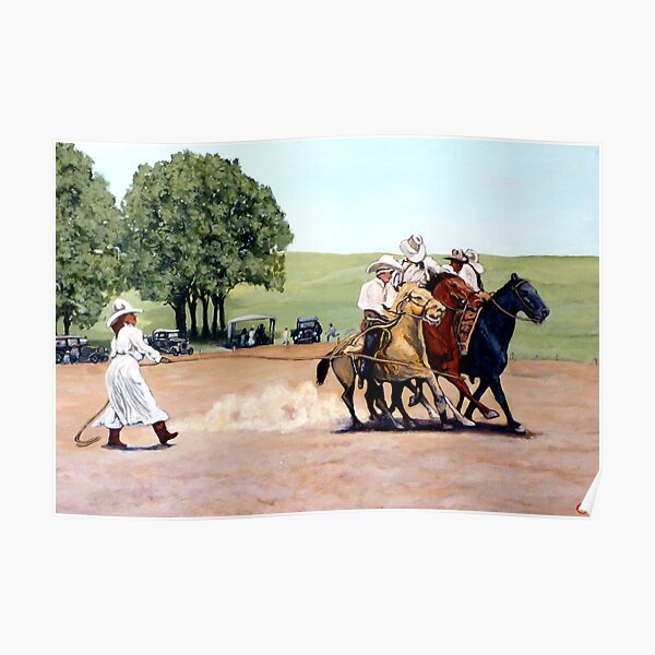 Suzzi Q Whirling the Rope Poster