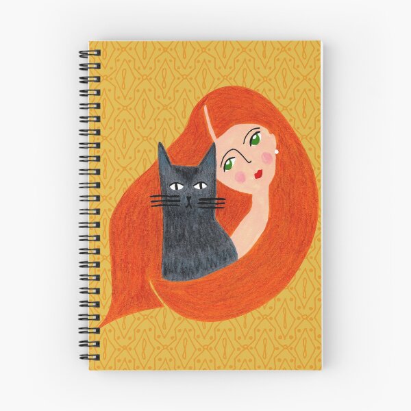 Item preview, Besties. Crazy cat lady with golden geometric pattern designed and sold by Aidi Riera.