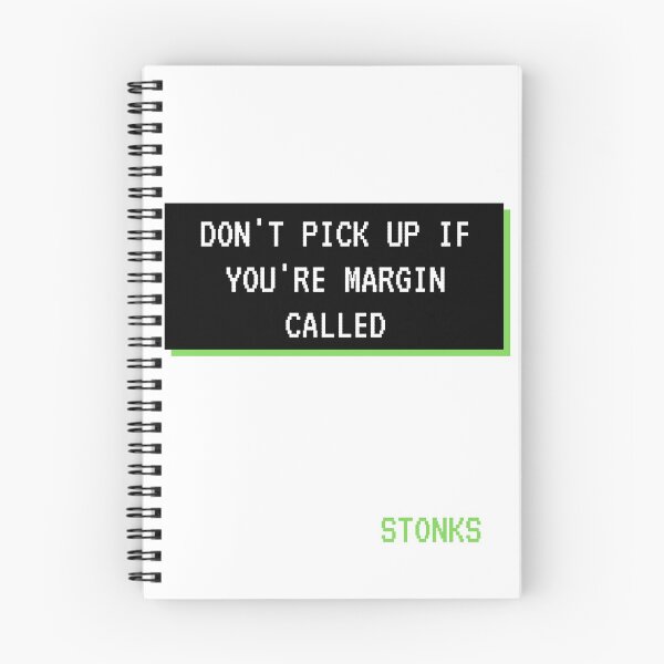 Item preview, Don't pick up the margin call  #stonks designed and sold by Pasteesh.
