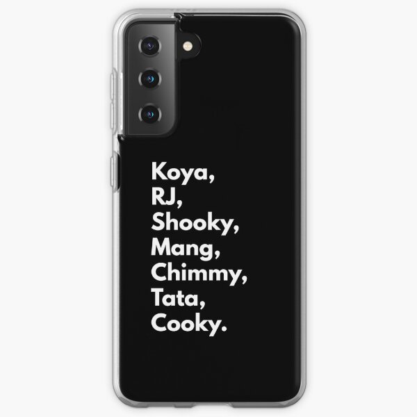 Noms des membres BT21 Coque souple Samsung Galaxy