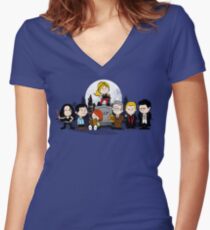 The Peanuts Slayer Women's Fitted V-Neck T-Shirt