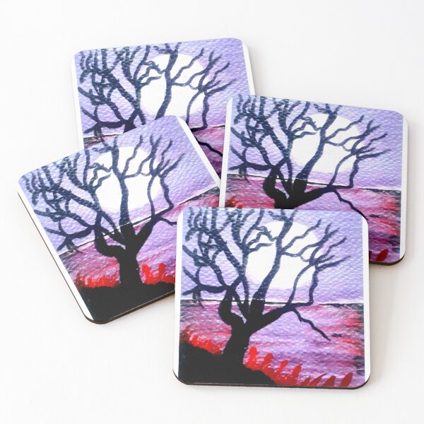 Item preview, A beautiful full moon night painting designed and sold by SoniKapoor.
