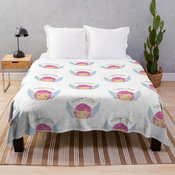  a little Sweet colors and a few playful Unicorns to watch over you! Throw Blanket