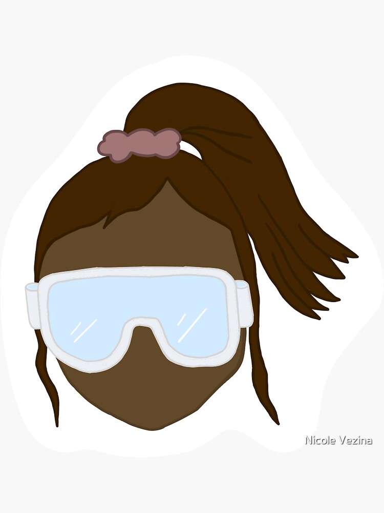 "Lab Science Girl" Sticker by NicVezina Redbubble