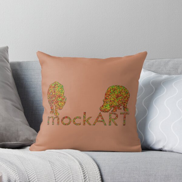 Item preview, mockART - Colourful Hippo and Rhino designed and sold by mockART.