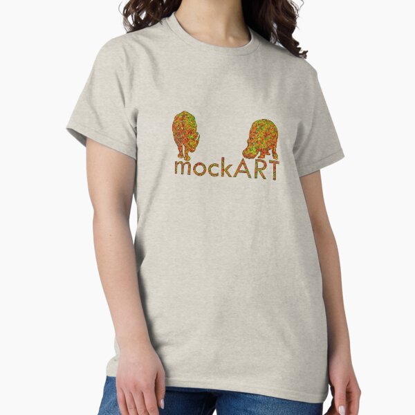 mockART - Colourful Hippo and Rhino Classic T-Shirt