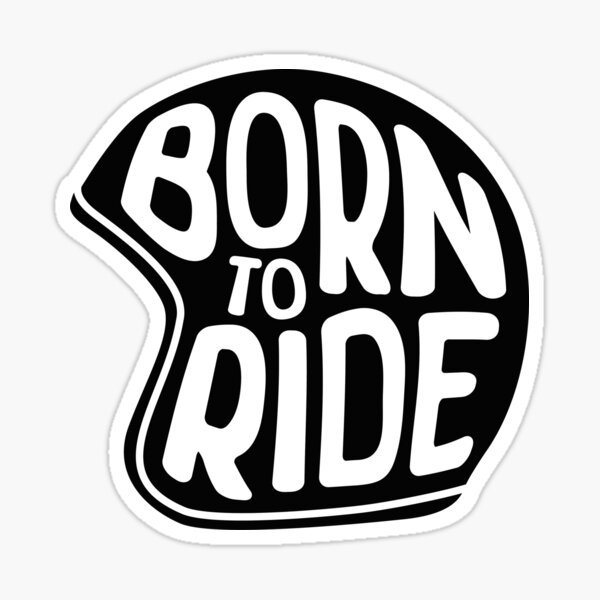 Pegatina Moto Born to Ride - Sticker Calavera Vinilo Adhesivo Casco Moto :  : Coche y moto