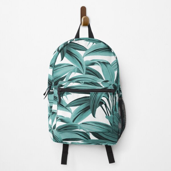 Item preview, Cordyline Tropical Palm Leaves Pattern - Teal Blue designed and sold by WickedRefined - Nicole Demereckis.