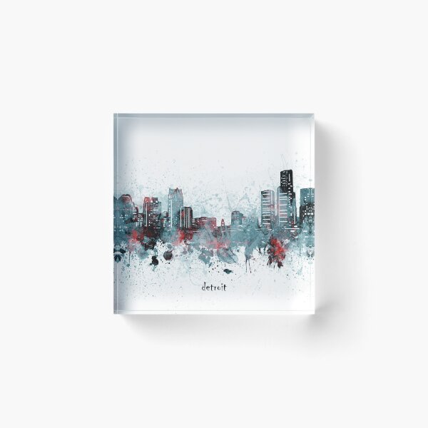 Item preview, detroit skyline designed and sold by BekimART2.