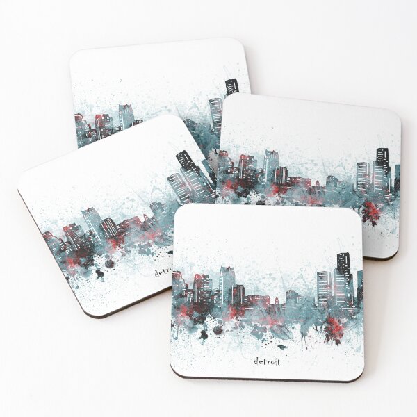 Item preview, detroit skyline designed and sold by BekimART2.