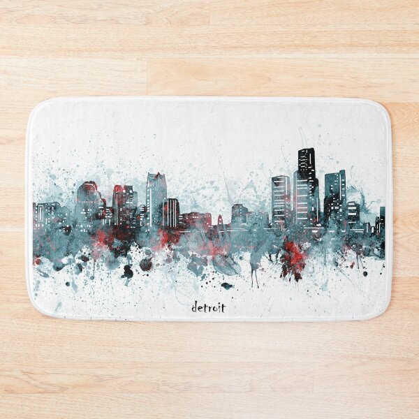 Item preview, detroit skyline designed and sold by BekimART2.