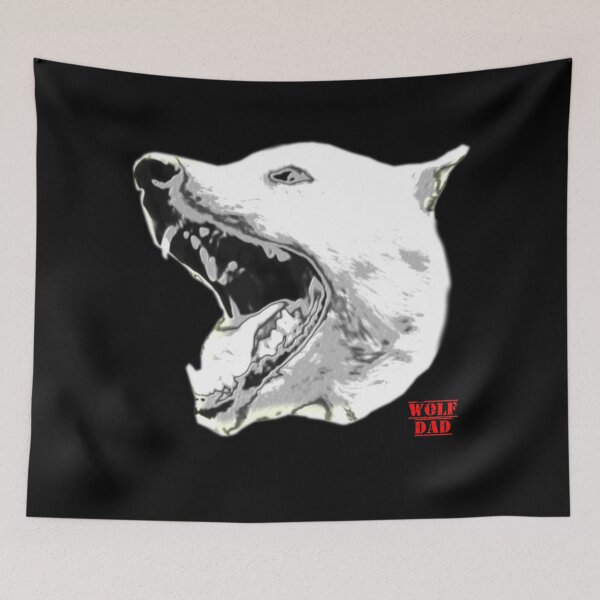 Item preview, Wolf Dad Fathers Day Gift Silver Metal designed and sold by JWDesigns777.