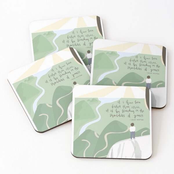 Item preview, Thank You Gift: “If I have seen further than others, it is by standing on the shoulders of giants” - Isaac Newton Thank You Quote designed and sold by PleatedCircles.