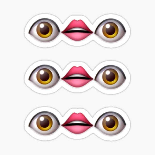 Eyes Emoji Sticker for Sale by psychdelightful