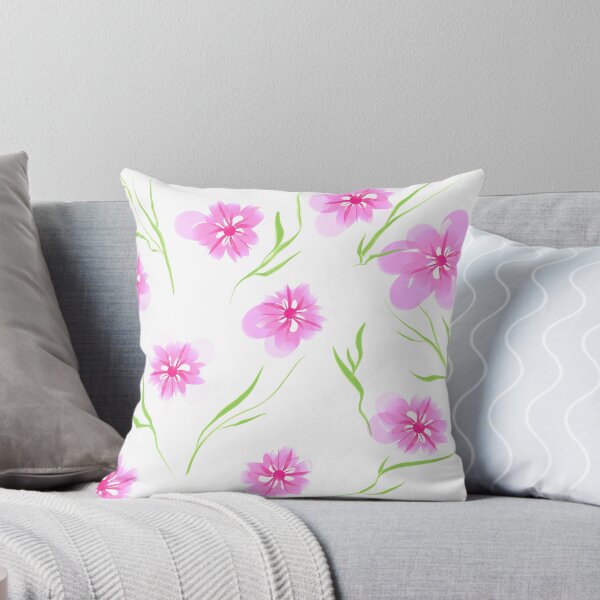 Item preview, Pink summer flowers pattern designed and sold by MariaMarinova.