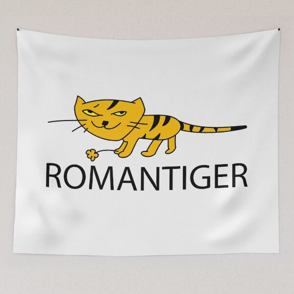 Artikelvorschau, Lustiger Tiger als Romantiker entworfen und verkauft von spontania.