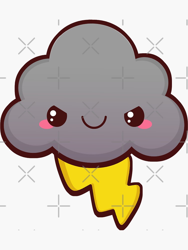 "Stormy Cloud" Sticker for Sale by paithagoras Redbubble
